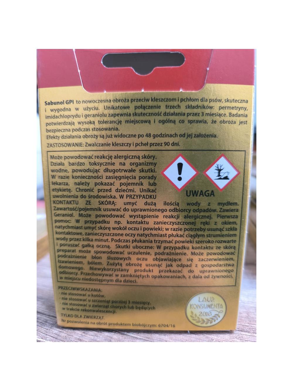 Sabunol czerwona obroża przeciw pchłom i kleszczom dla psa 75 cm+ TRIXIE Szczypce do usuwania kleszczy 9cm