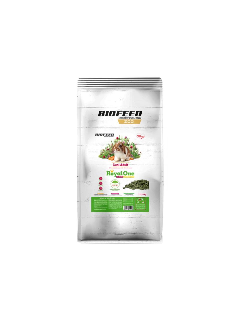 Bioofeed ROYAL ONE CUNI ADULT 8kg Karma dla królika
