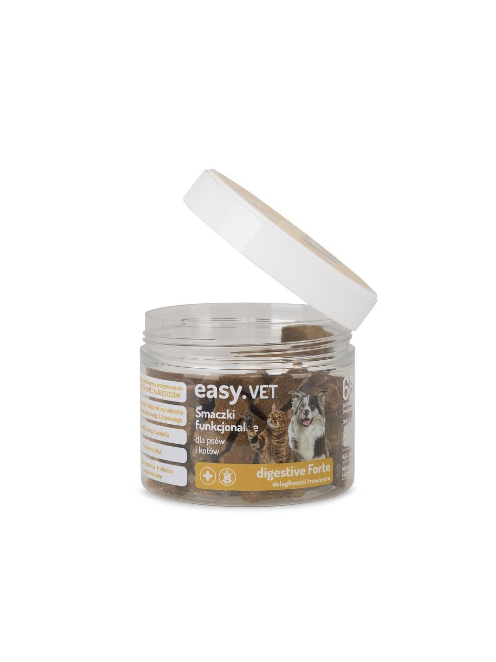 Easy.VET Smaczki funkcjonalne digestive forte dla psów i kotów 180g
