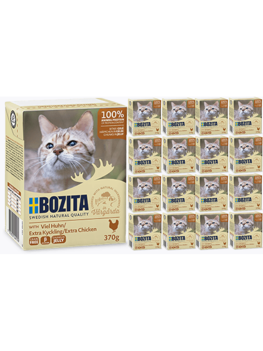 BOZITA Cat Siekany Kurczak W Galaretce 16 x 370g