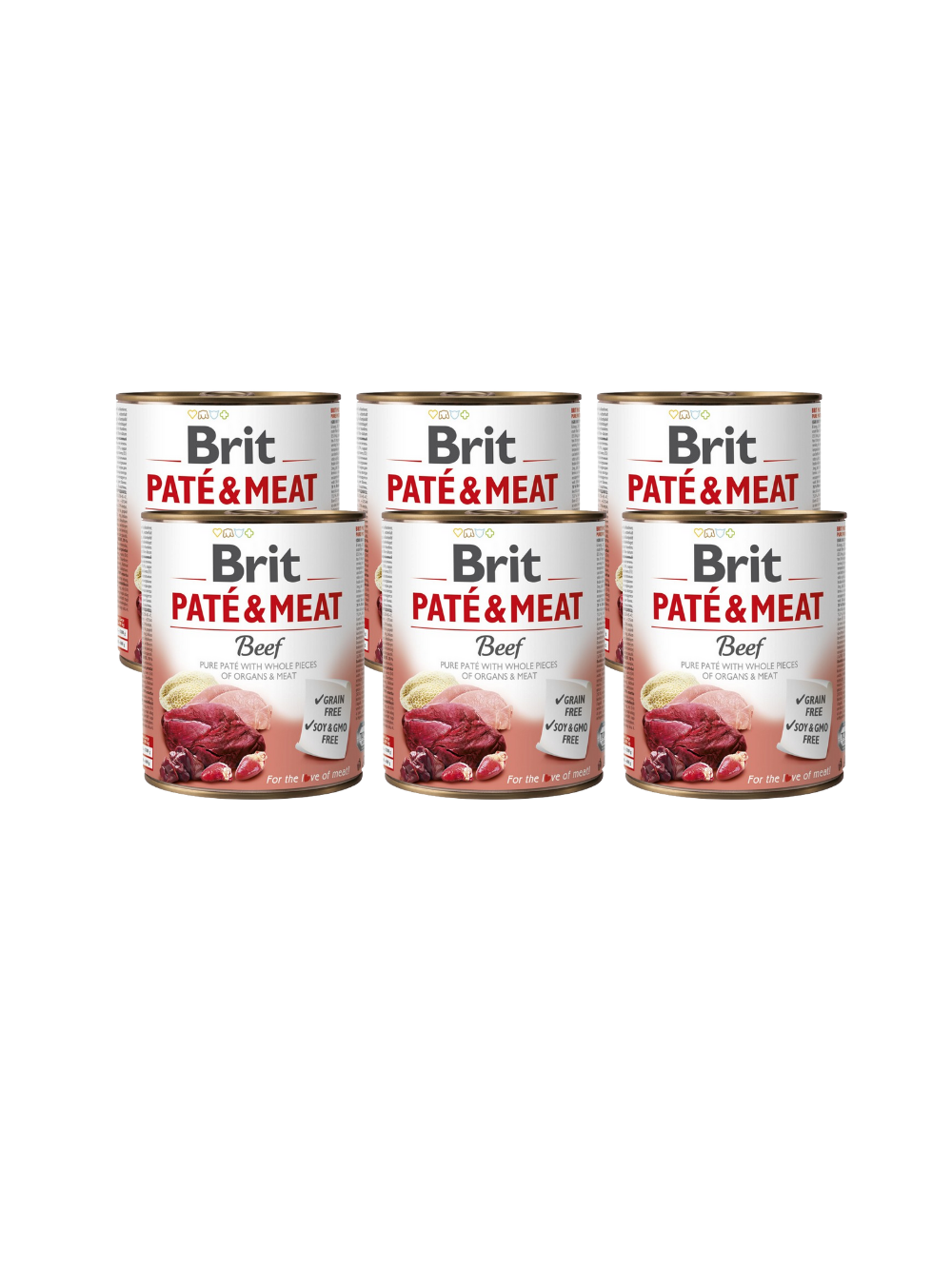 BRIT PATE & MEAT BEEF 6x800g