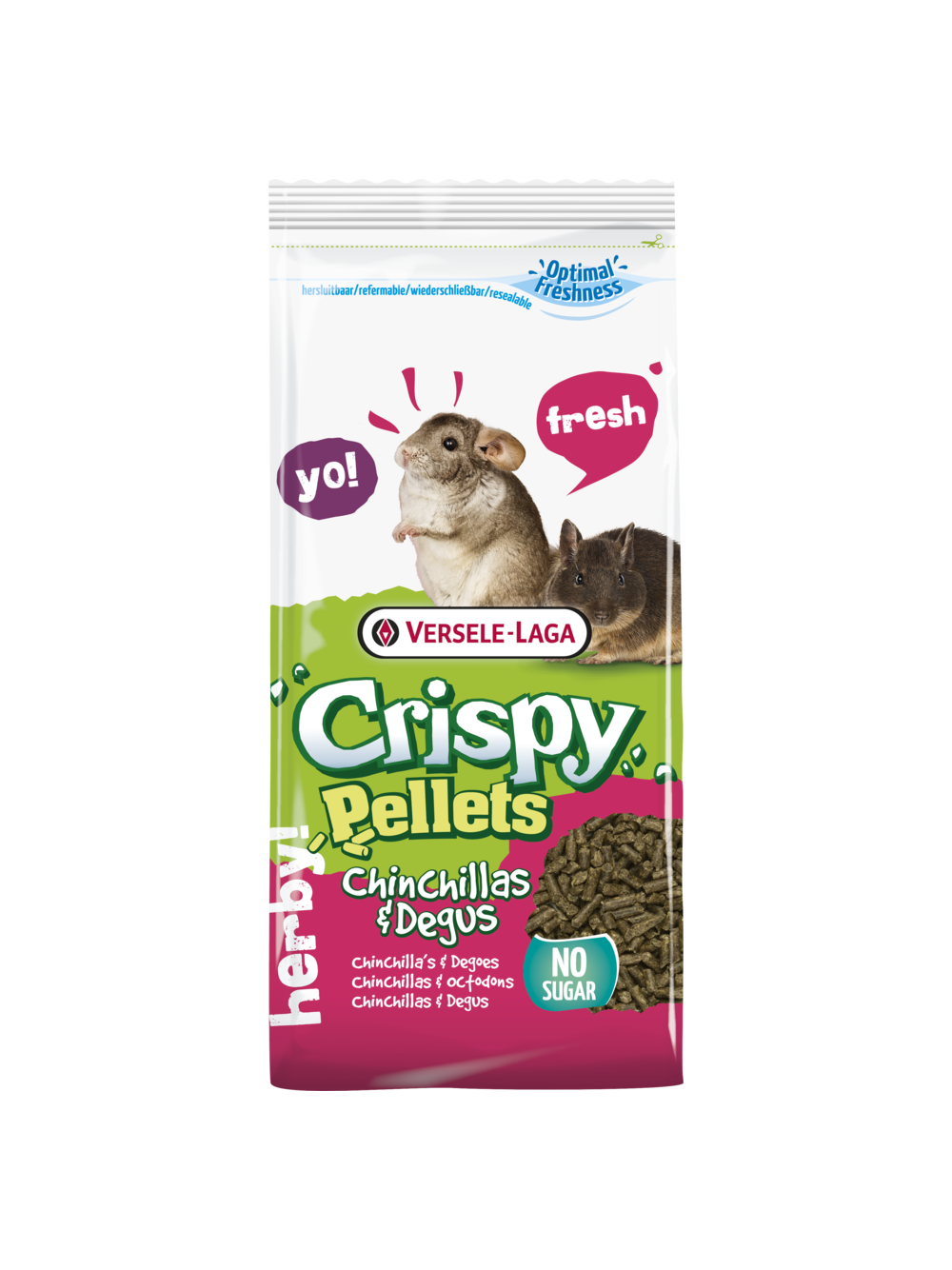 VERSELE-LAGA Crispy Pellets Chinchilla & Degu 1kg - granulat dla szynszyli i koszatniczek