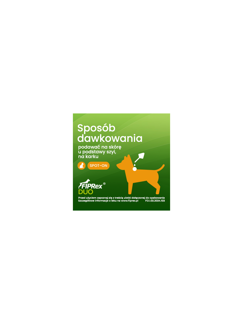 FIPREX DUO S 67 mg + 60,3 mg roztwór do nakrapiania dla psów