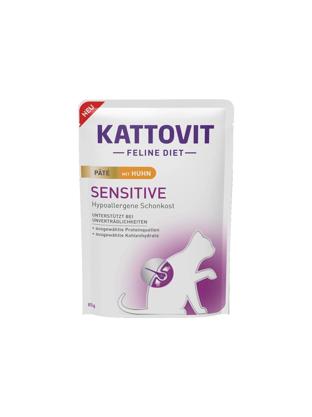 Kattovit Sensitive Pate kurczak 85g saszetka