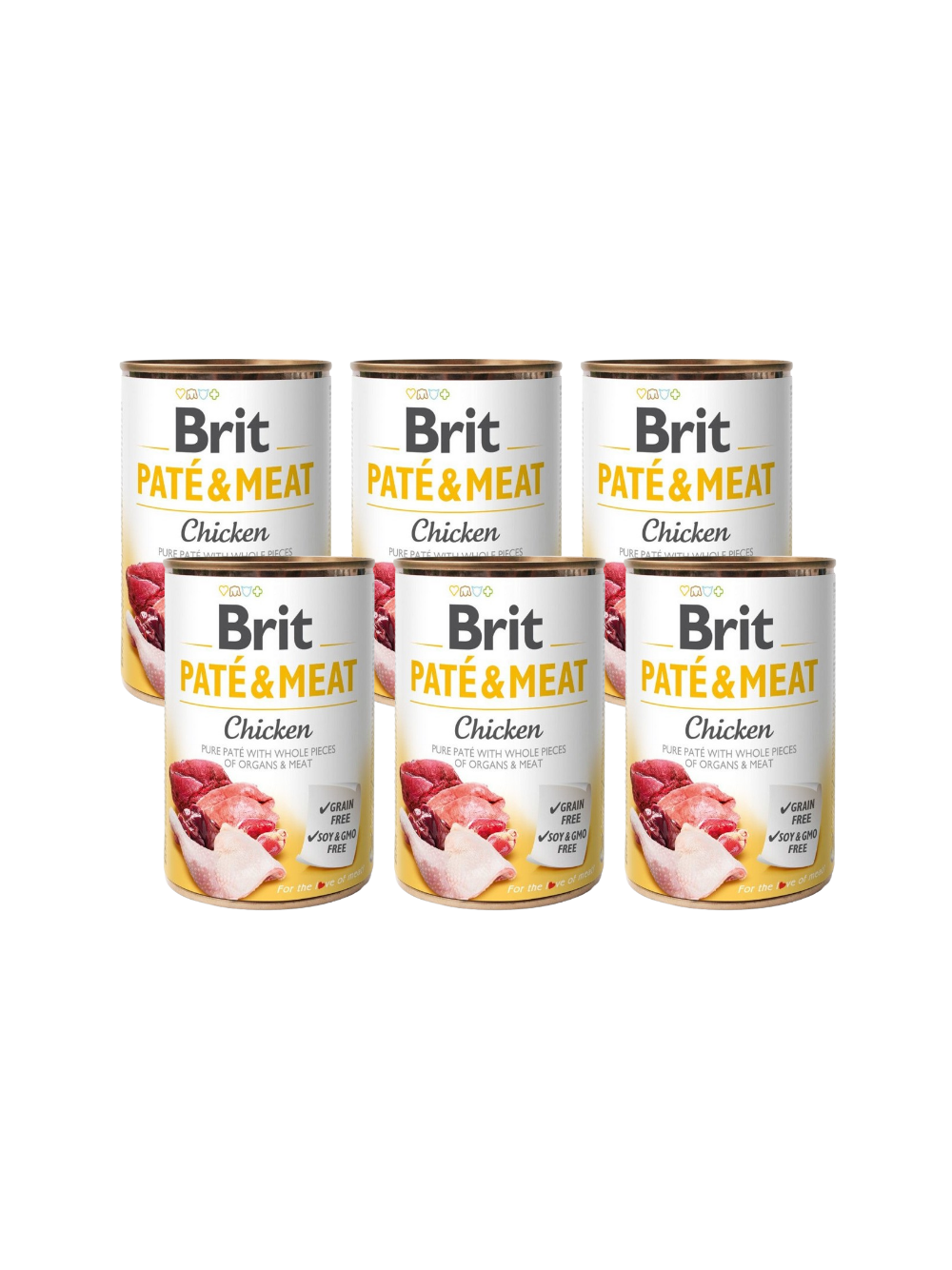 BRIT PATE & MEAT CHICKEN 6x400g