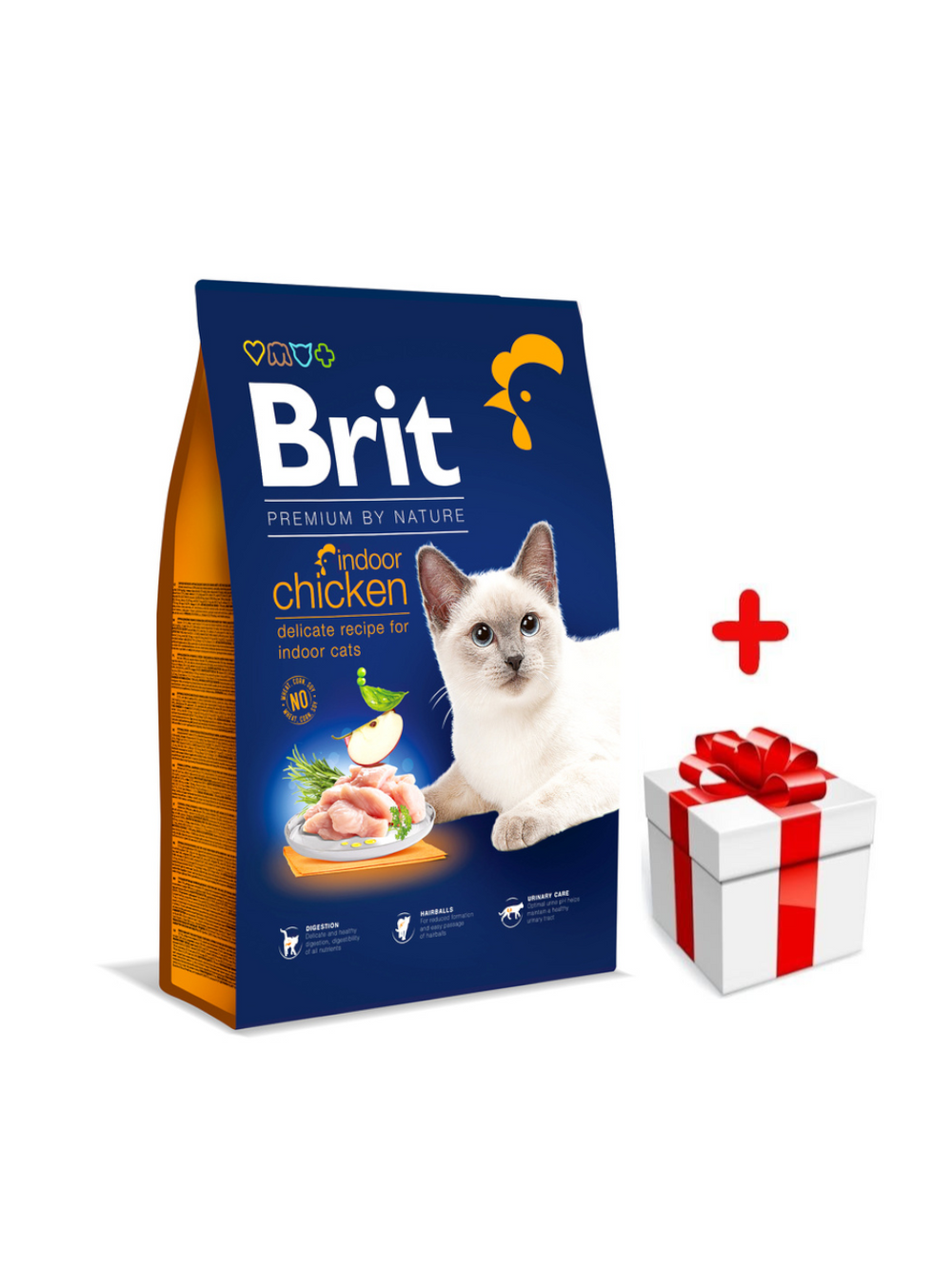 BRIT Premium By Nature Indoor Cat 1,5kg + niespodzianka dla kota GRATIS!