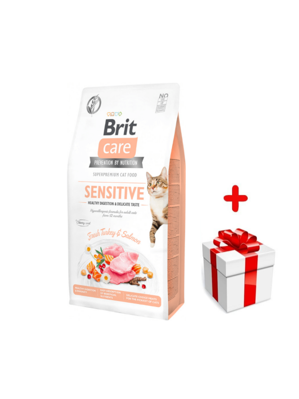 BRIT Care Cat Grain-Free Sensitive 2kg + niespodzianka dla kota GRATIS!