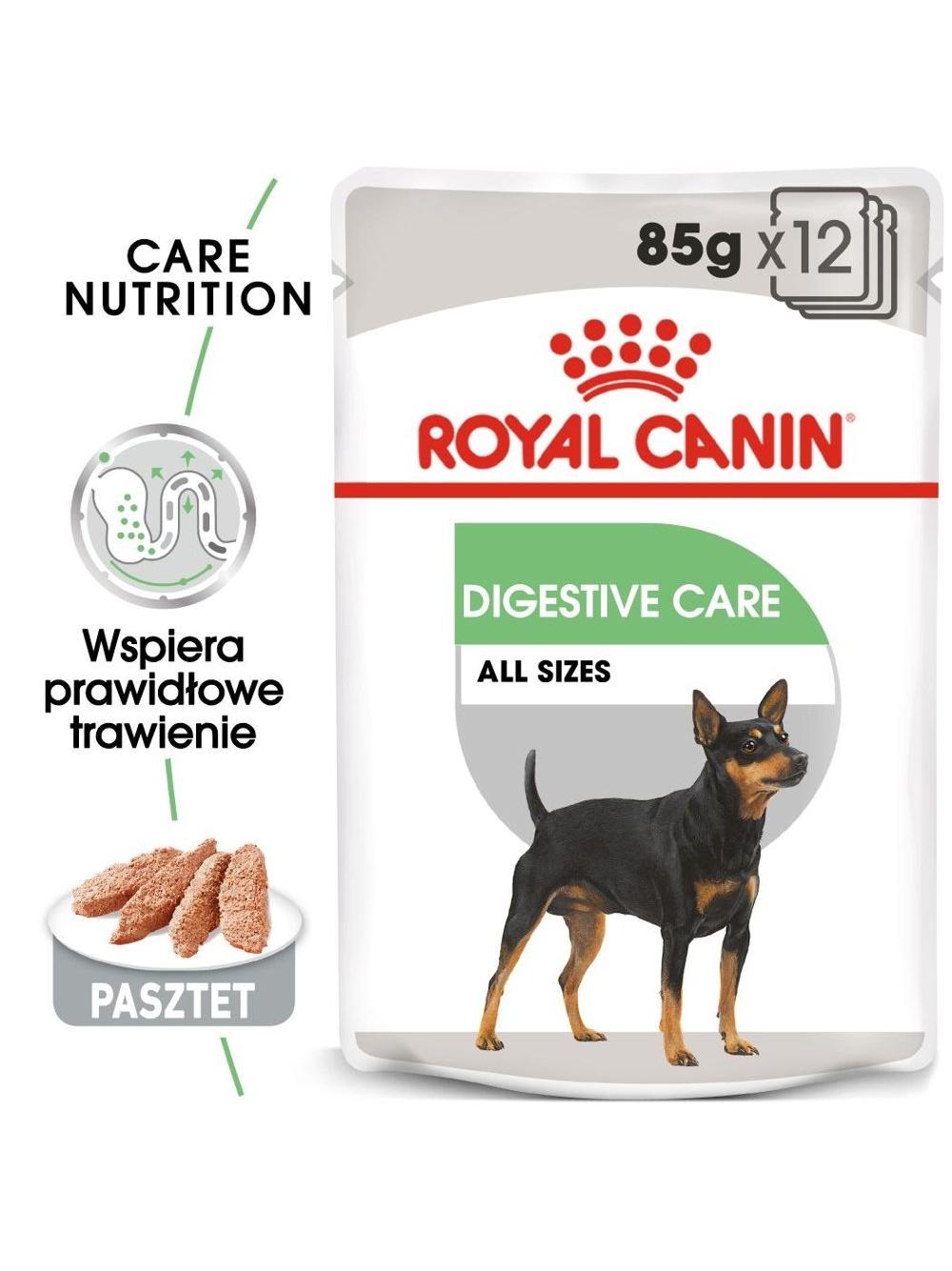 ROYAL CANIN CCN Digestive Care 12x85g karma mokra - pasztet dla psów dorosłych o wrażliwym przewodzie pokarmowym