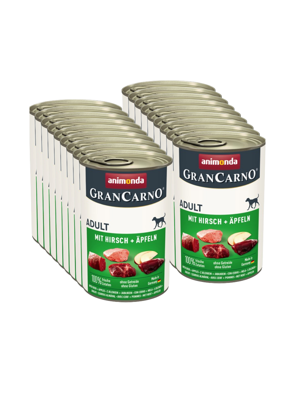 ANIMONDA GranCarno Adult Dog smak: Jeleń i jabłko 18x400g