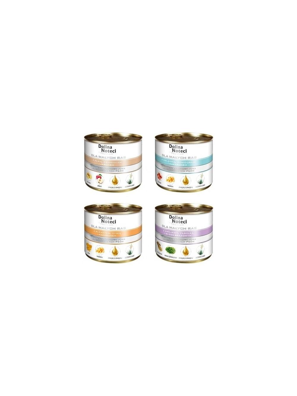 Dolina Noteci PREMIUM dla psów małych ras MIX Smaków 24x185g