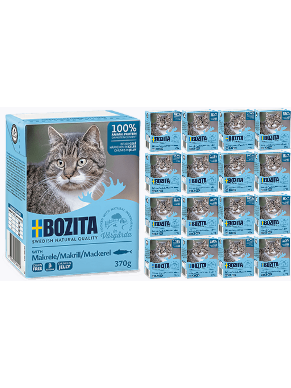 BOZITA Cat Makrela W Galaretce  16 x 370g