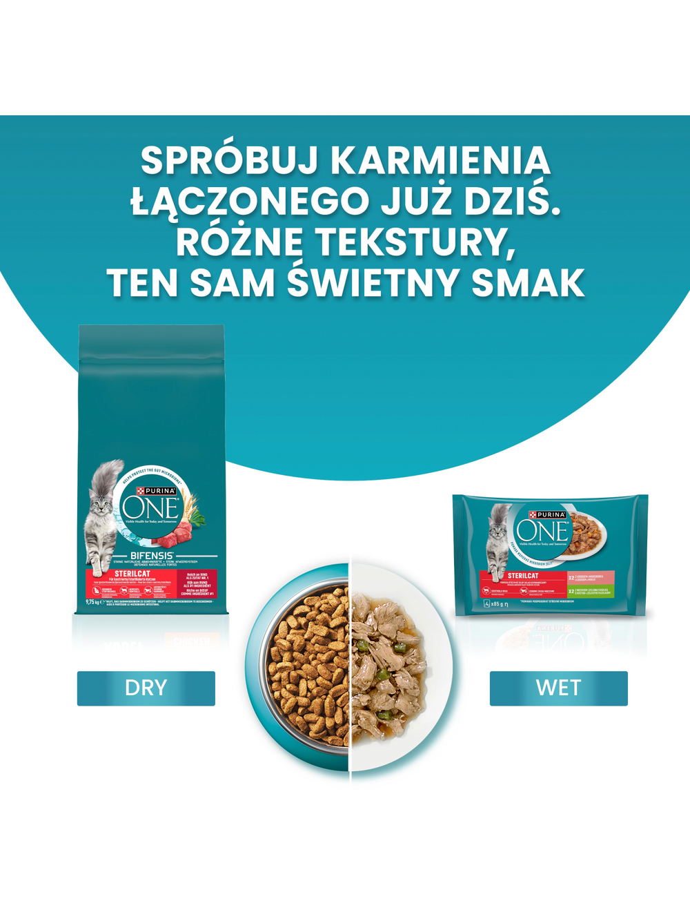 Purina One Sterilcat Bogata w Wołowinę i Pszenicę 9,75kg