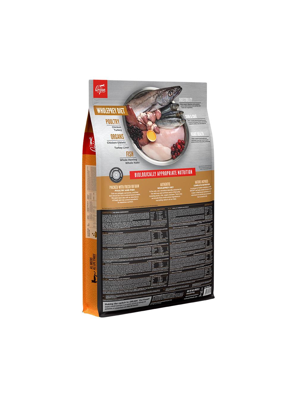 ORIJEN Original Cat 17kg+ niespodzianka dla kota GRATIS!