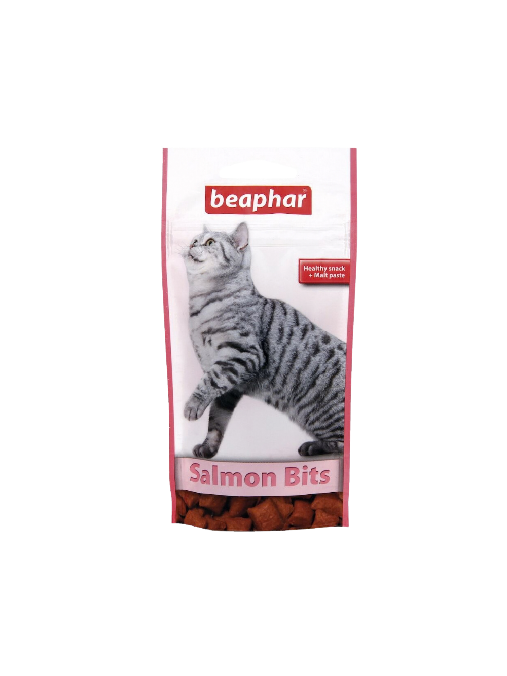 Beaphar SALMON BITS 35G - przysmak o smaku łososia z malt pastą dla kotów
