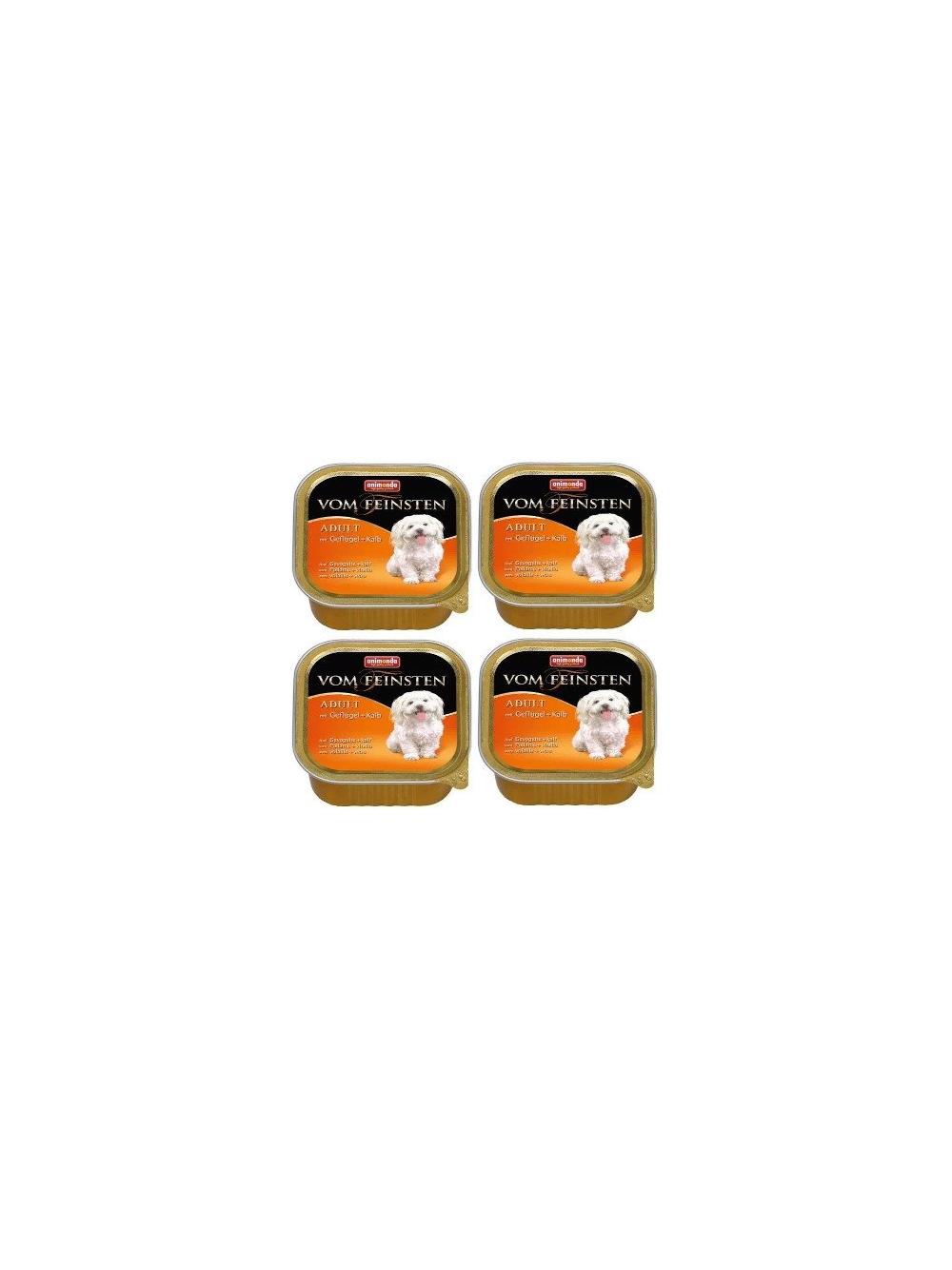 ANIMONDA Dog Vom Feinsten Adult smak: drób i cielęcina 22x150g