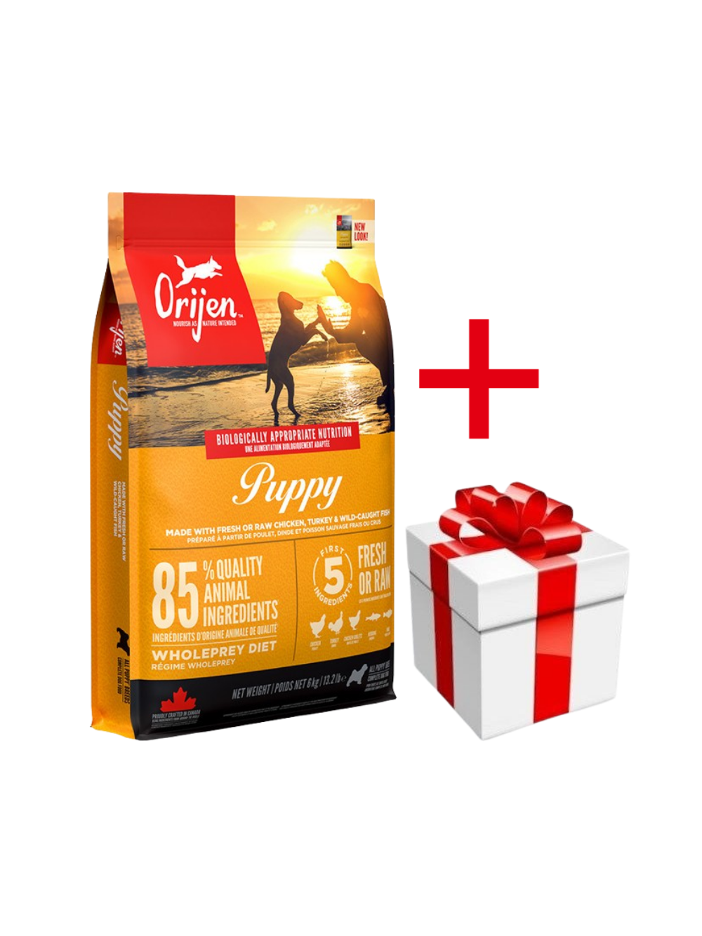 ORIJEN Dog Puppy 6kg+ niespodzianka dla psa GRATIS!