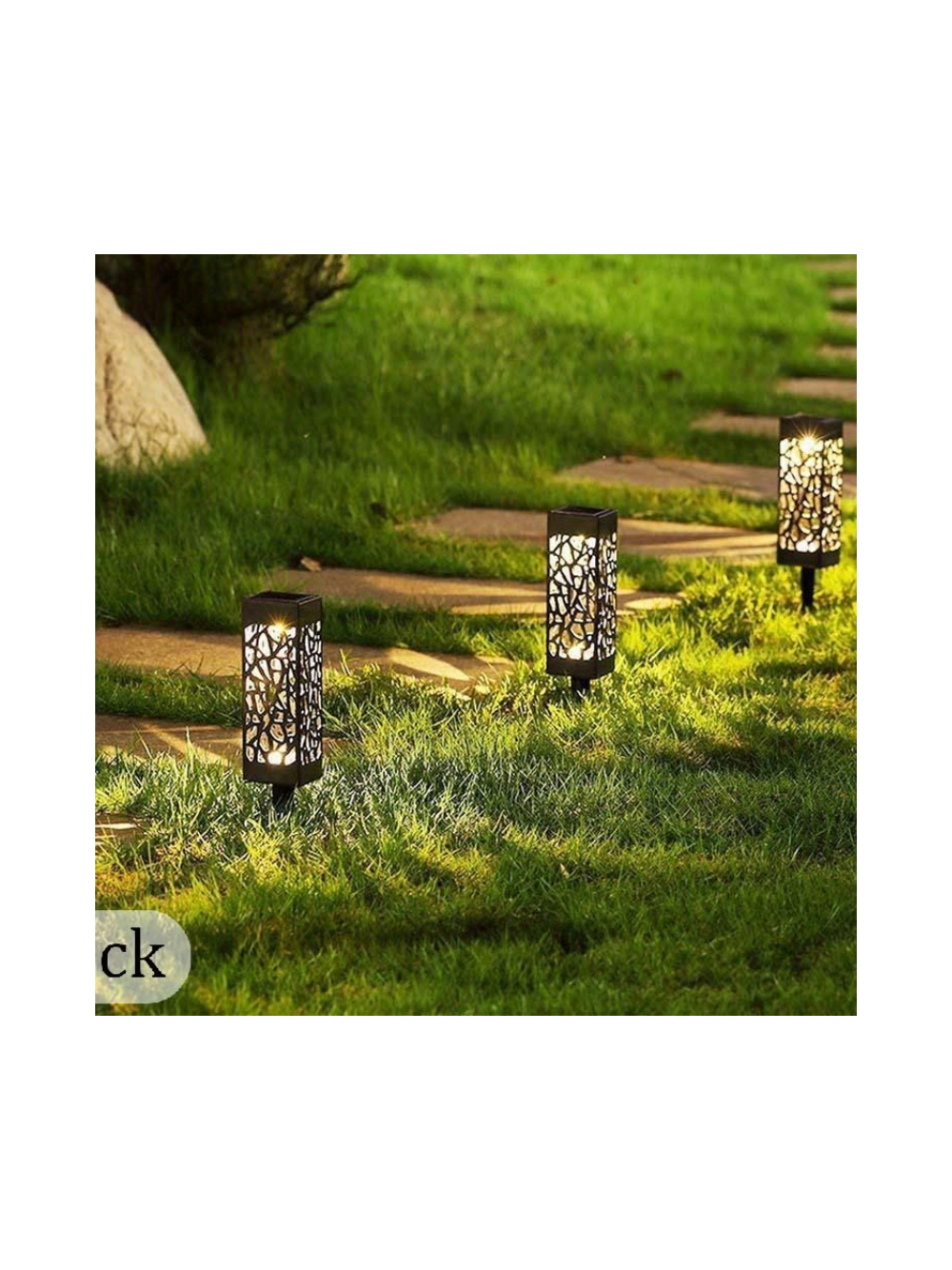4x lampa ogrodowa solarna ozdobna
