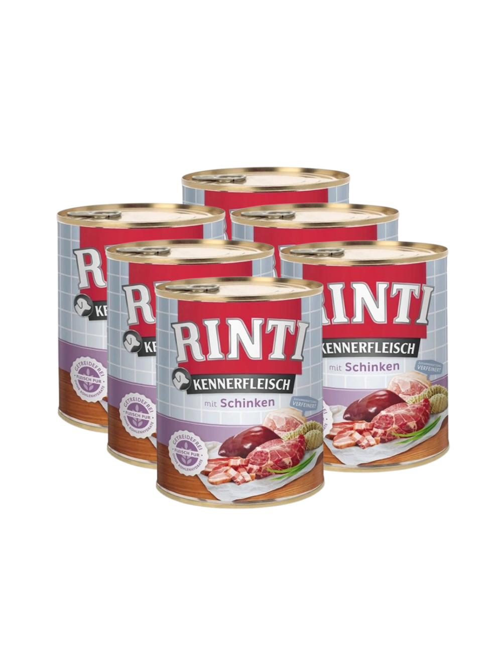 Rinti Kennerfleisch Schinken karma mokra dla psa - szynka 6x800g