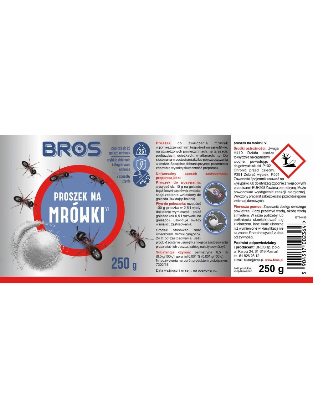 Bros Proszek na mrówki 250g