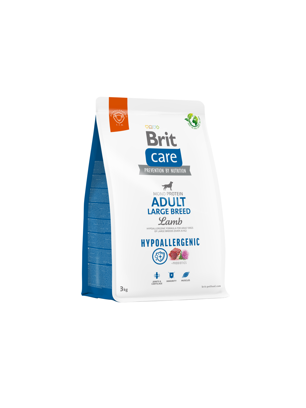 BRIT CARE Dog Hypoallergenic Adult Large Breed Lamb 3kg