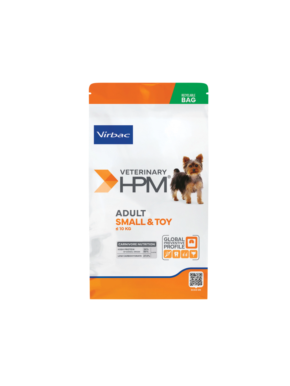 VIRBAC Adult Small & Toy Dog 3kg karma sucha dla psów dorosłych niekastrowanych ras małych