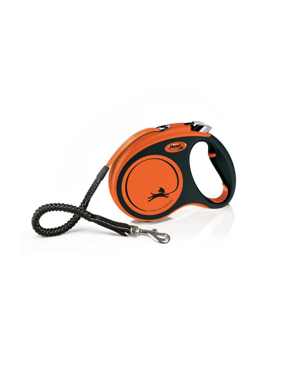 FLEXI Smycz oryginalna XTREME pomarańczowa M 5m do 35kg- taśma