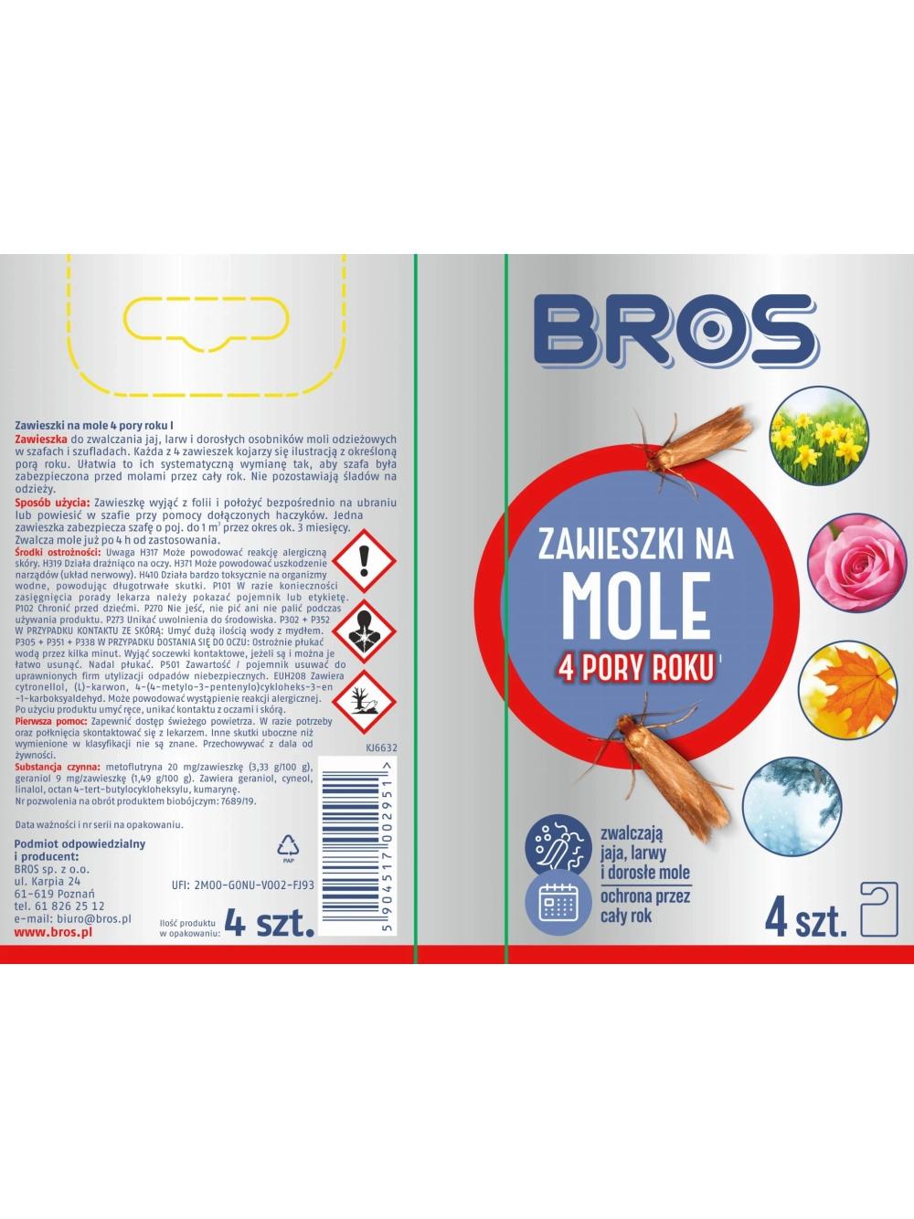 BROS – Zawieszka na mole 4 pory roku (4szt.)