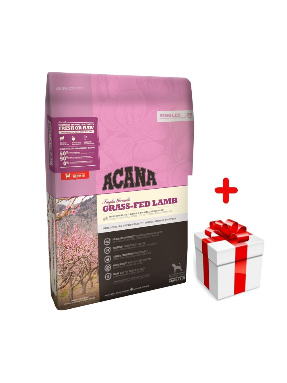 ACANA Singles Grass-Fed Lamb 17kg + niespodzianka dla psa GRATIS!