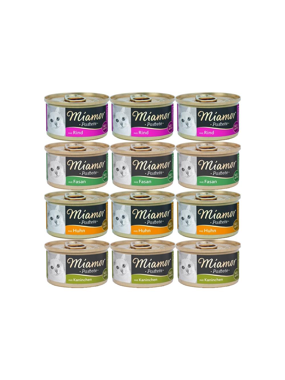 Miamor Pastete Mix smaków 12x85g puszka