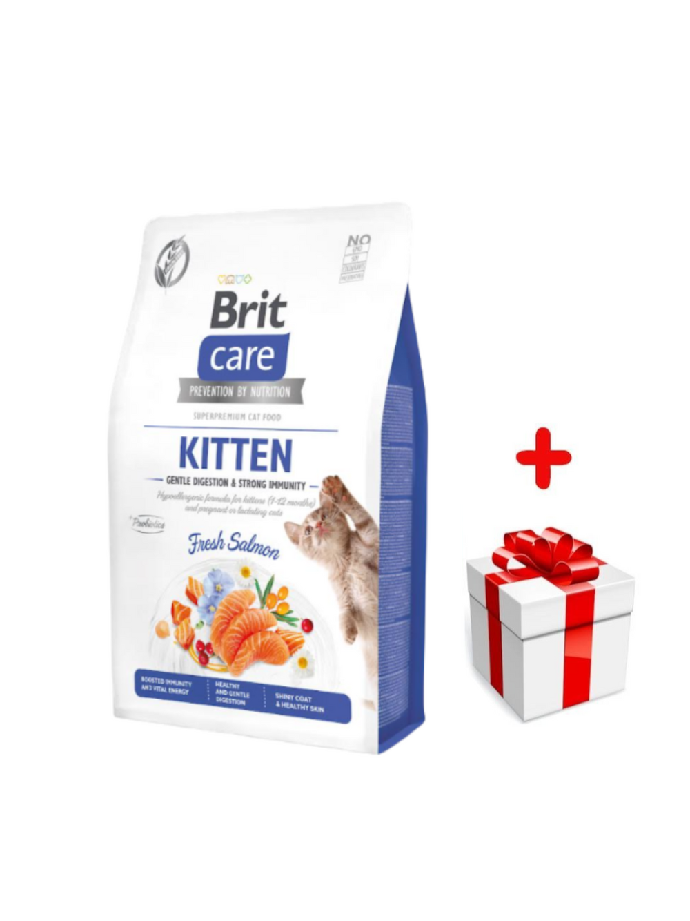 BRIT Care Cat Grain-Free Kitten Gentle Digestion & Strong Immunity 2kg + niespodzianka dla kota GRATIS!