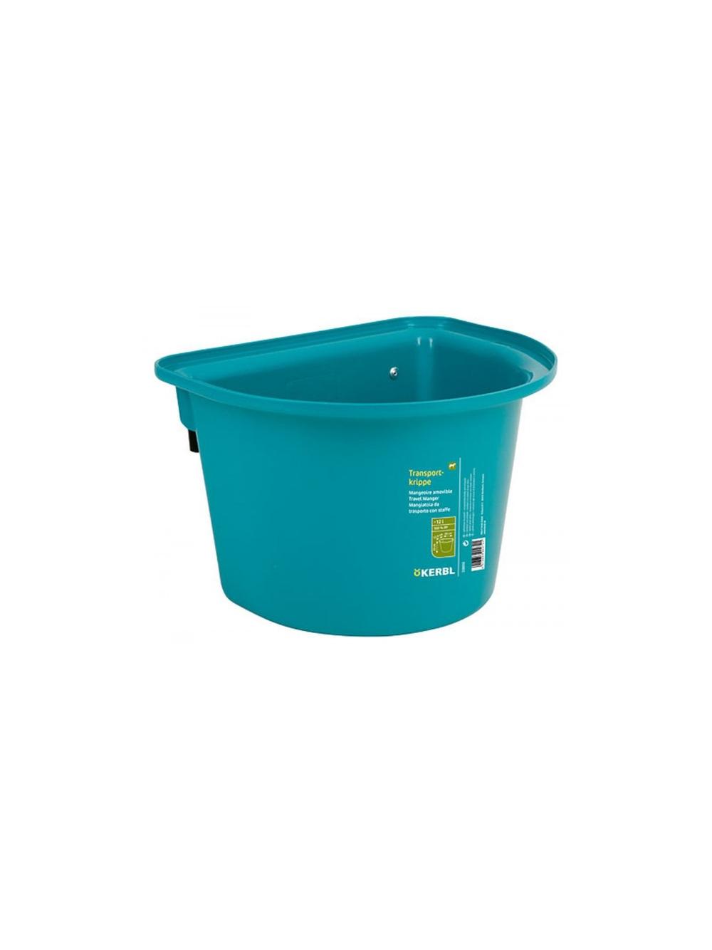 KERBL Pojemnik na paszę z zawiesiem, 12 l, aquamarine