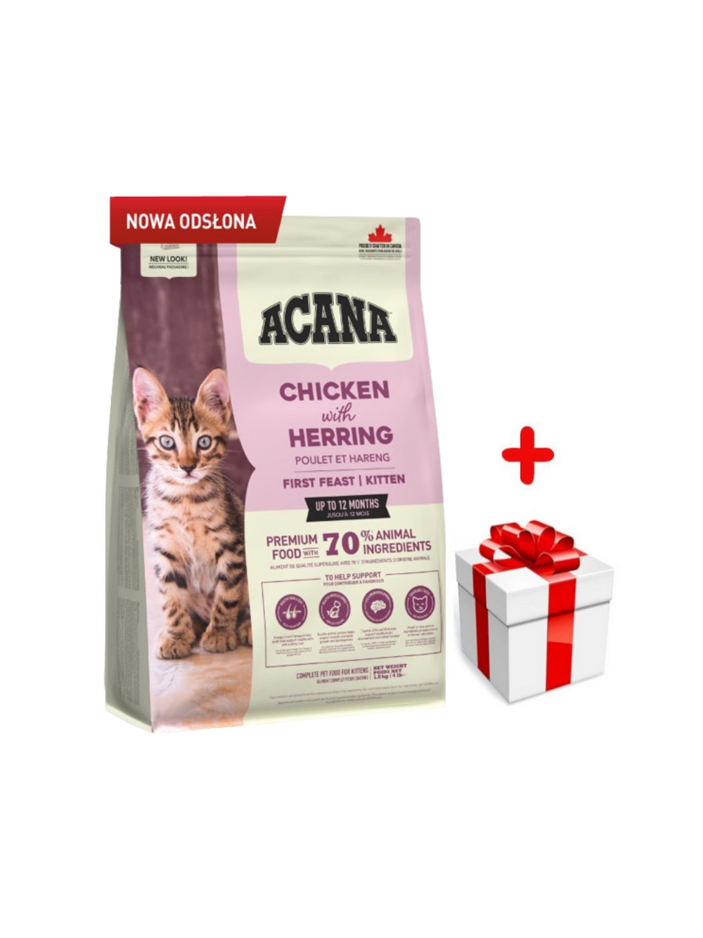 ACANA First Feast Cat 1,8kg + niespodzianka dla kota GRATIS!
