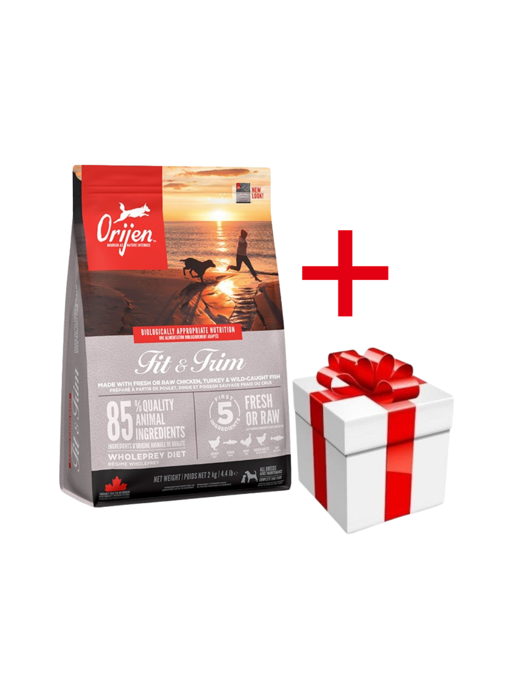 ORIJEN Fit & Trim Dog 2kg+ niespodzianka dla psa GRATIS!