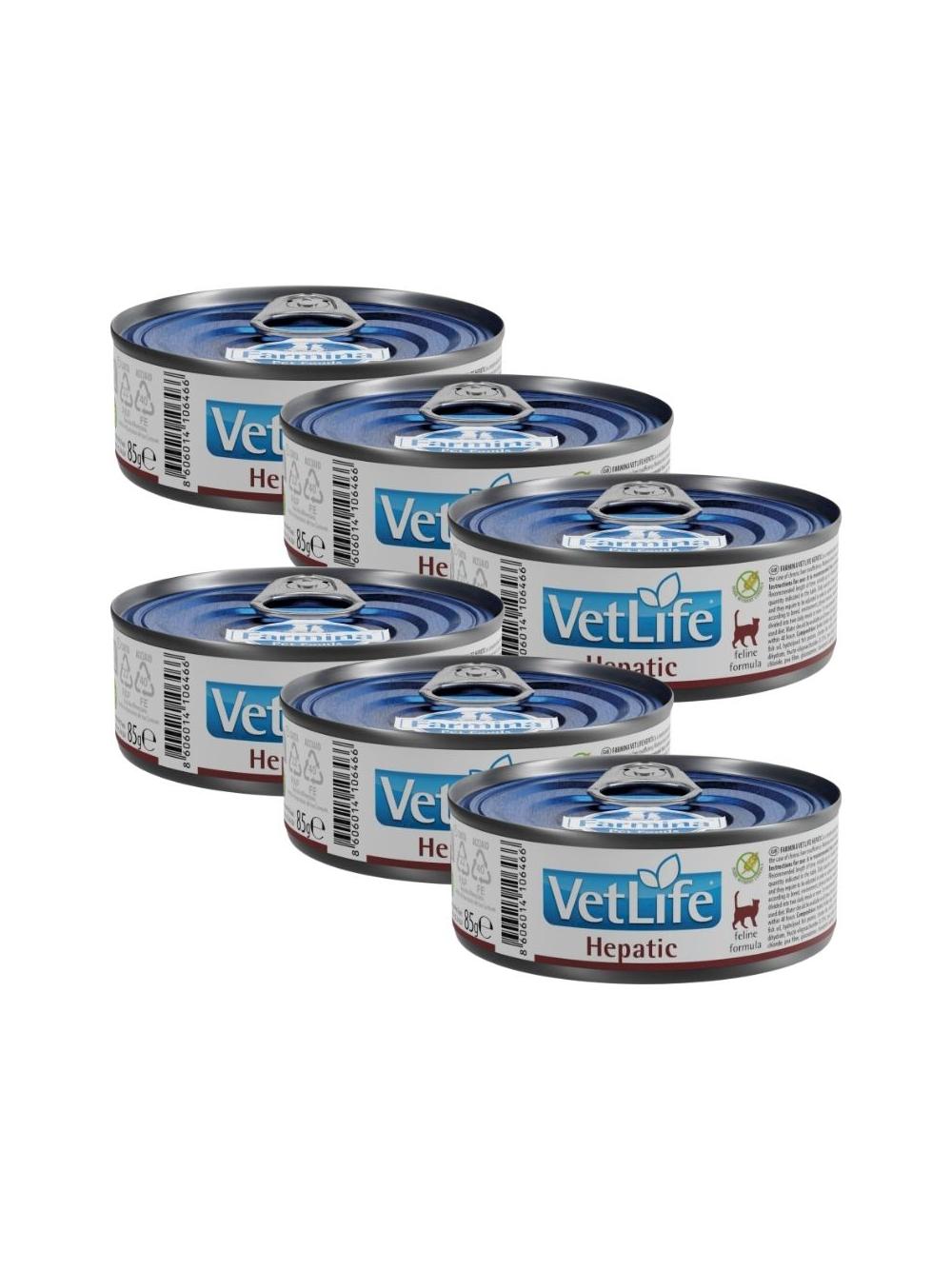 Farmina Vet Life Hepatic Cat 6x85g