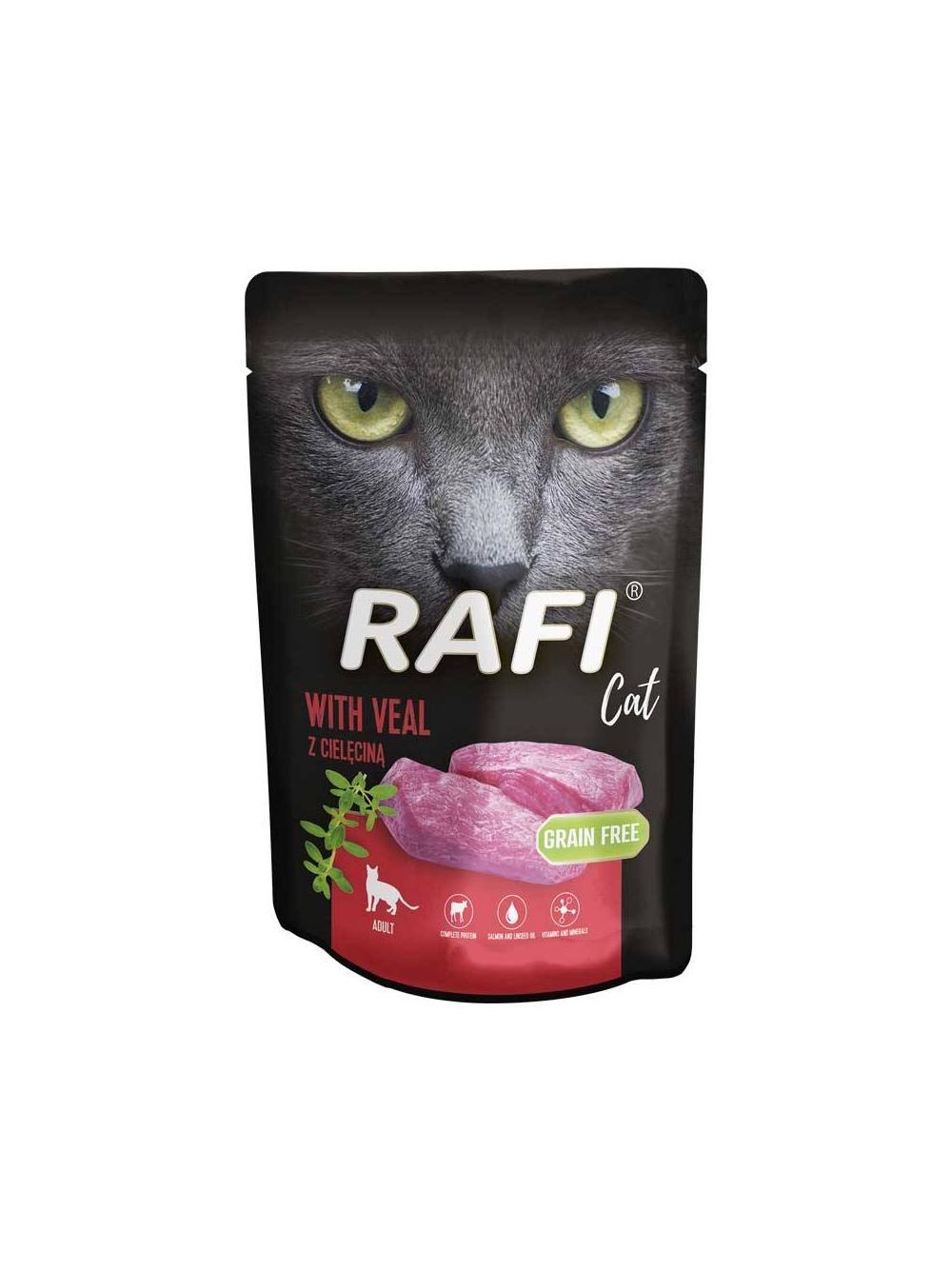 RAFI Cat Adult z cielęciną 100g