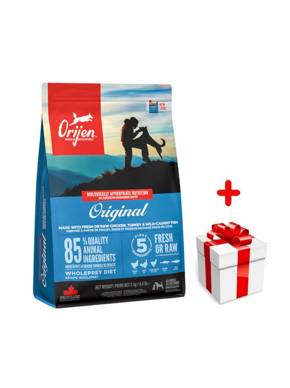 ORIJEN Original Dog 2kg + niespodzianka dla psa GRATIS!
