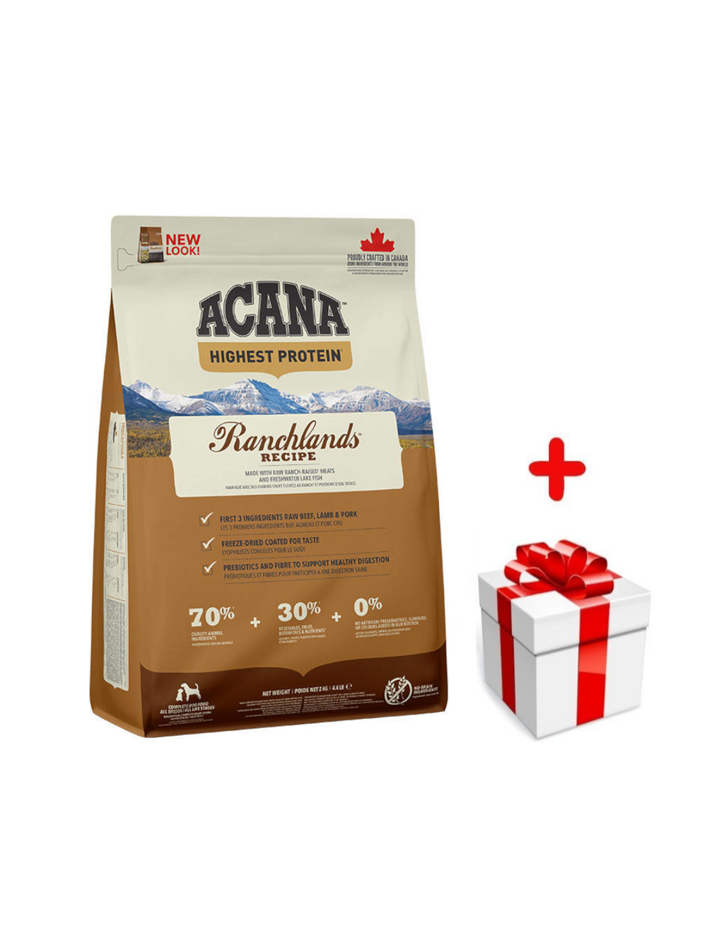 ACANA Ranchlands Dog 2kg + niespodzianka dla psa GRATIS!