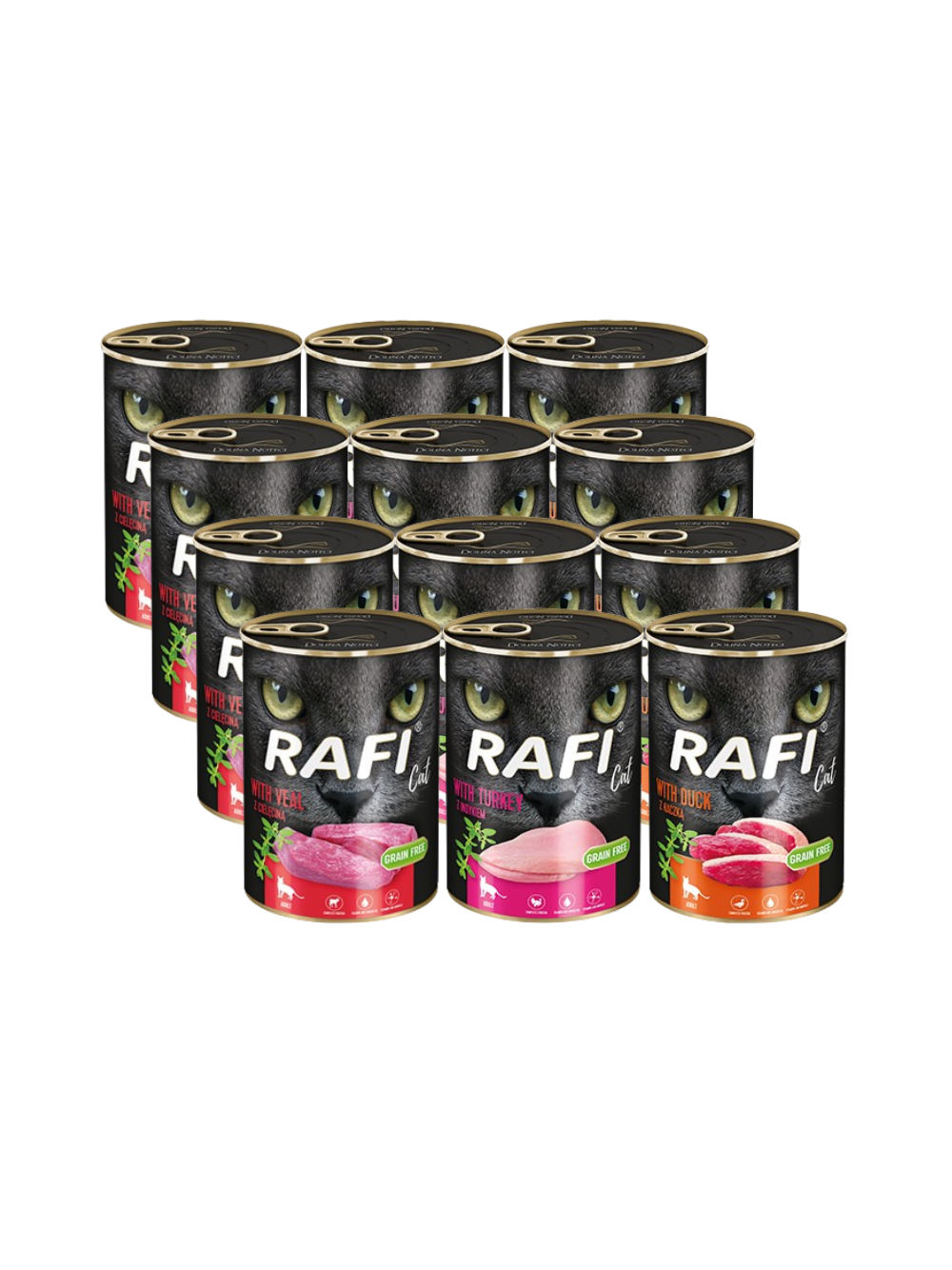DOLINA NOTECI RAFI Cat Adult Mix smaków 12x400g