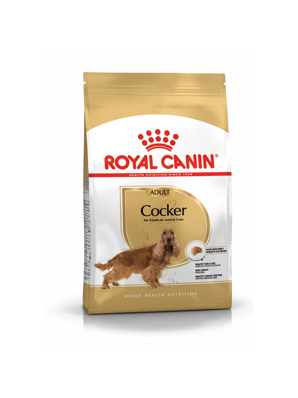 ROYAL CANIN Cocker Spaniel Adult 12kg karma sucha dla psów dorosłych rasy cocker spaniel + niespodzianka dla psa GRATIS!
