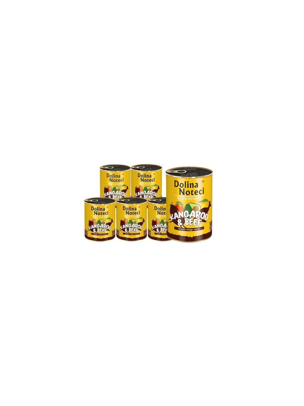DOLINA NOTECI PREMIUM SUPERFOOD kangur i wołowina 6x400g