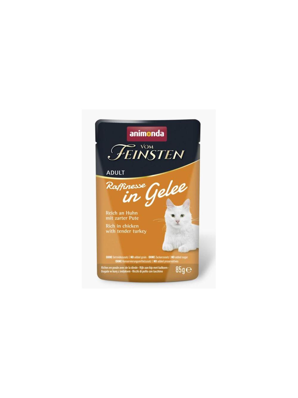 ANIMONDA Vom Feinsten Raffinesse kurczak z indykiem w galarecie 24x85g