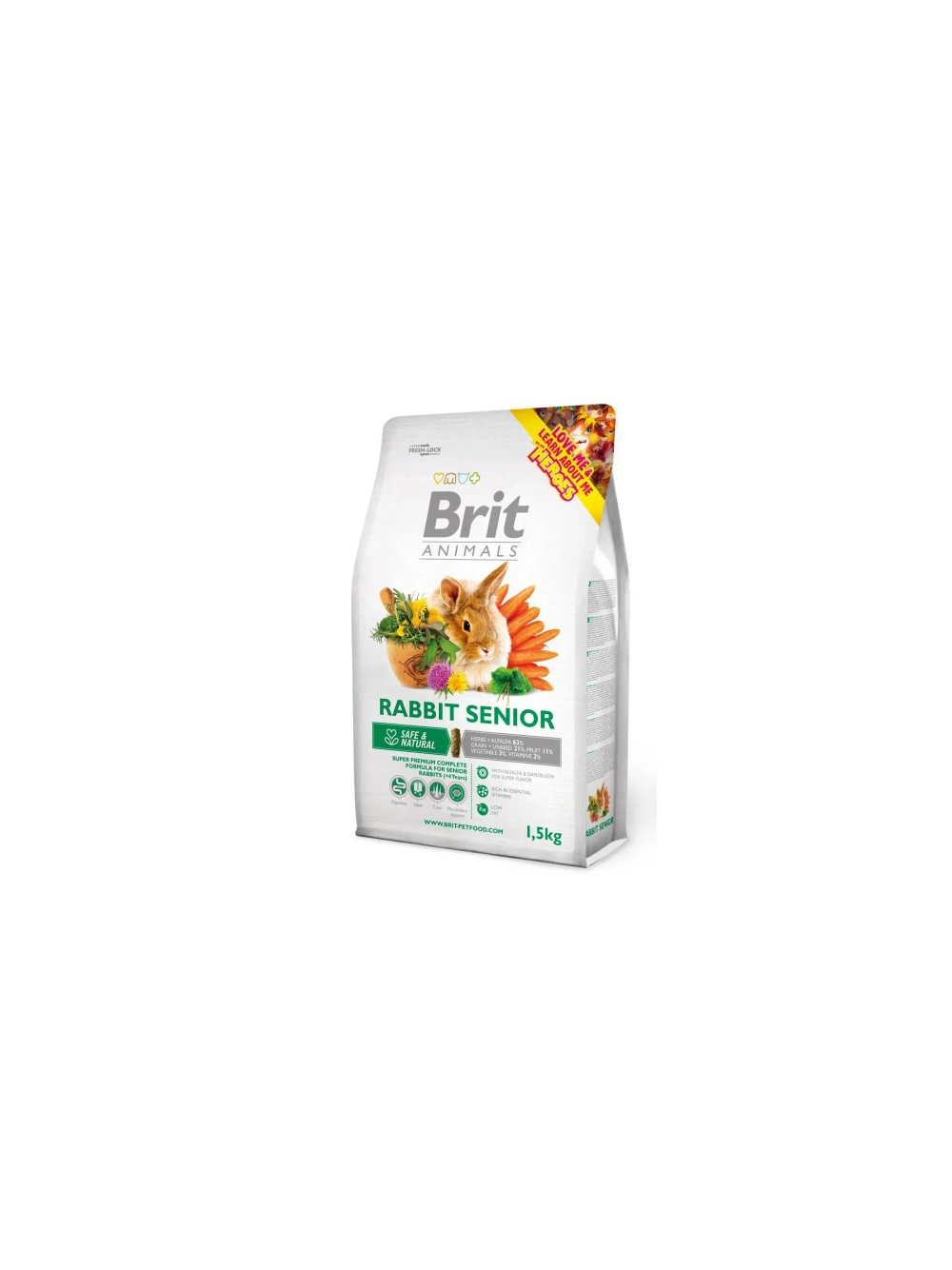 BRIT Animals  Rabbit Senior Complete 1,5kg