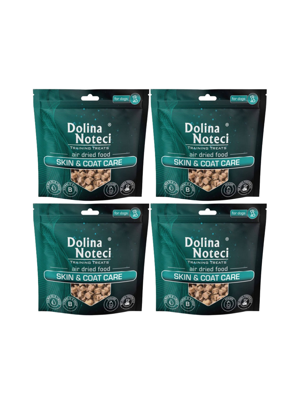DOLINA NOTECI Training Treats Skin & Coat Care przysmaki treningowe dla psa 4x130g
