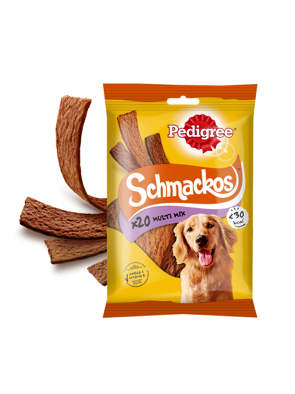 PEDIGREE Schmackos 144g - przysmak dla psów (z wołowiną, z kurczakiem, z jagnięciną, z kaczką)