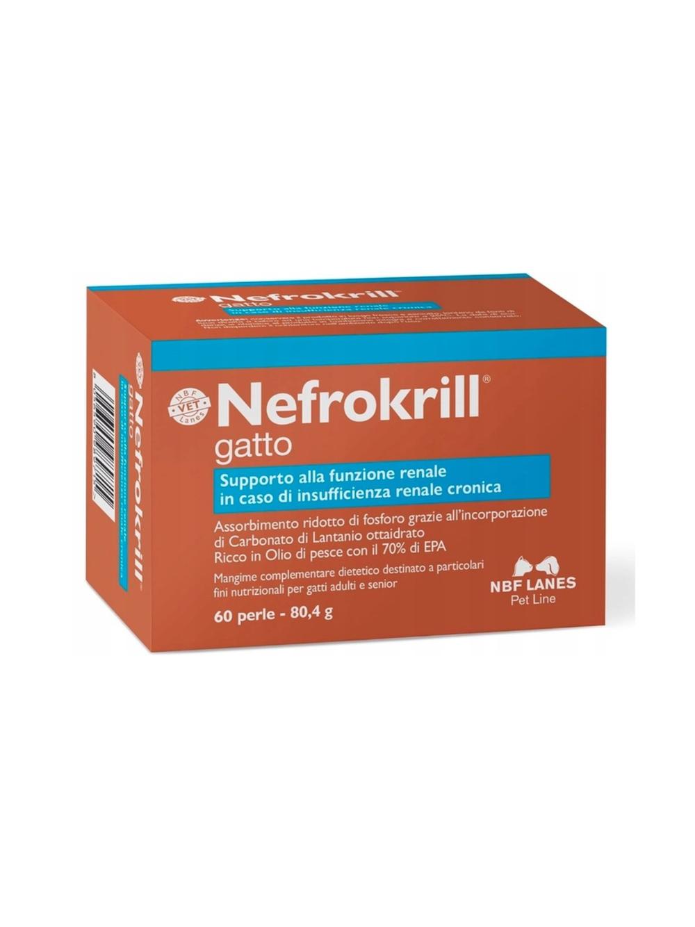 NBF Lanes Nefrokrill Gatto 60 kapsułek dla kota