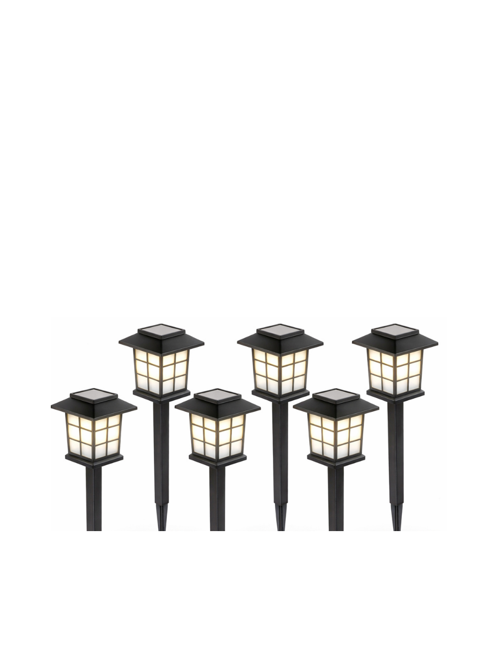 6x lampa ogrodowa solarna