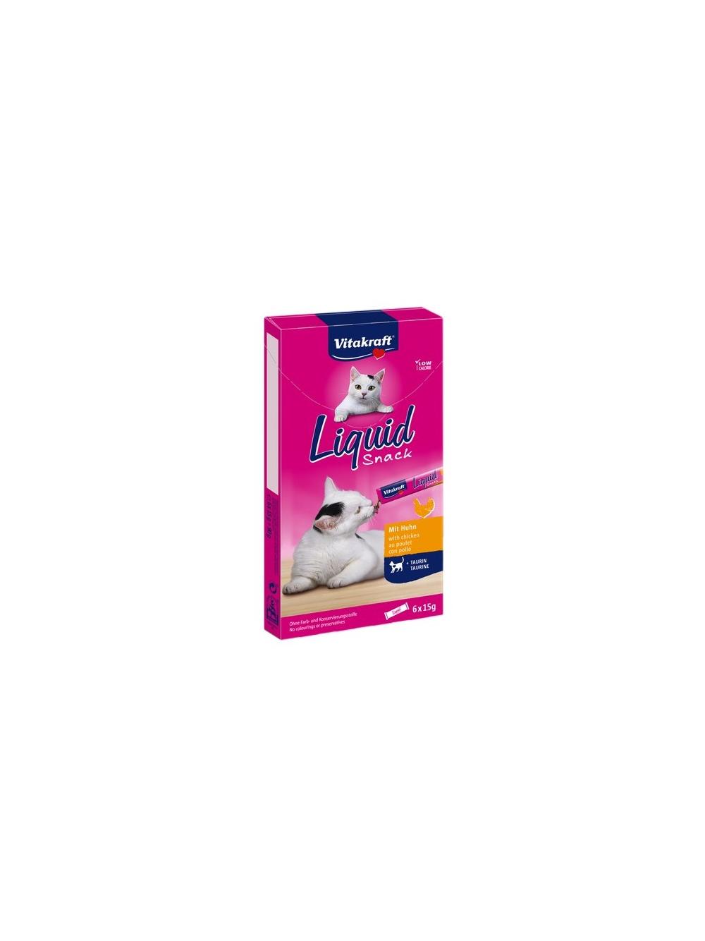 Vitakraft Cat Liquid-Snack z Kurczakiem 6x15g