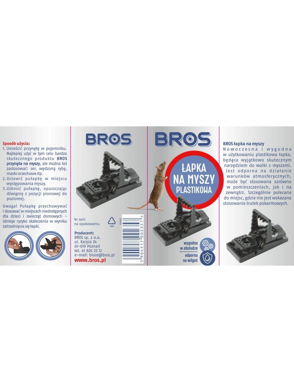 BROS - łapka na myszy plastikowa