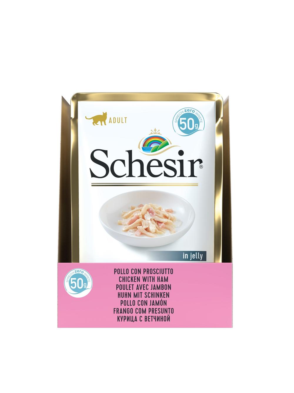 Schesir Kurczak z szynką w galaretce 50g