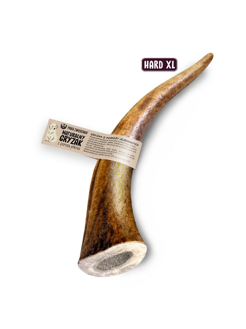 Paka Zwierzaka Naturalny gryzak, poroże jeleniowatych HARD XL- 18 cm